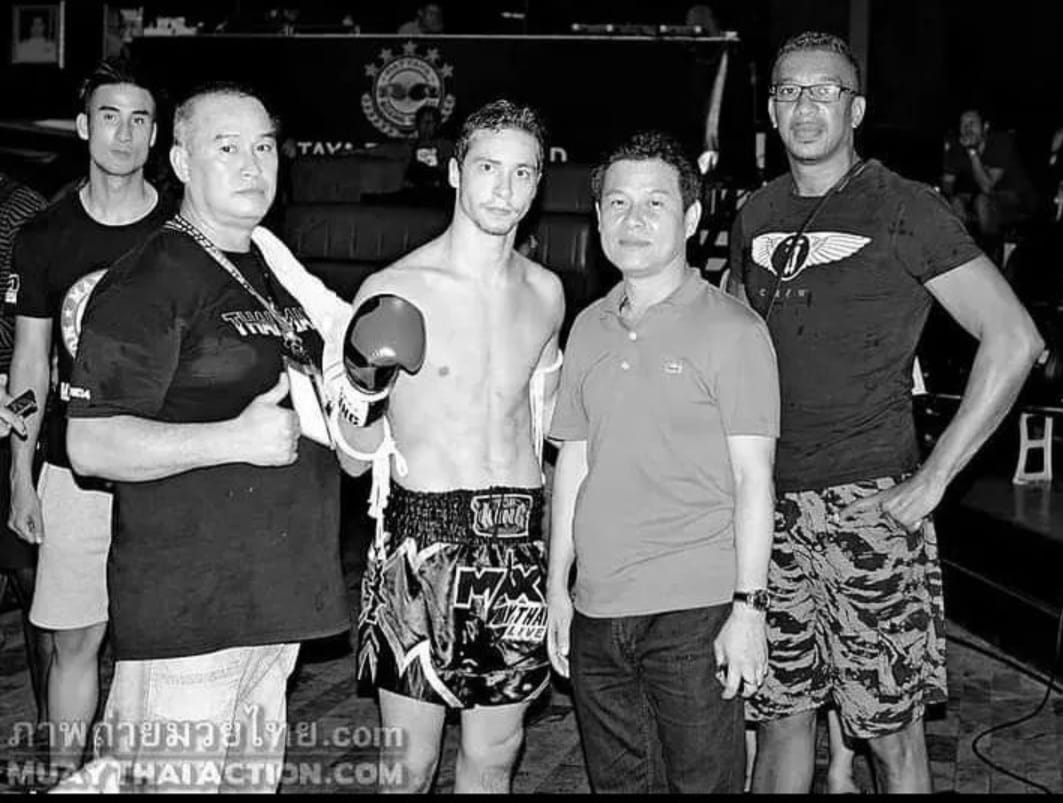 Brian Denis after his fight at the MX CHAMPION FIGHTING TOURNAMENT