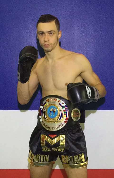 Brian Denis with his WPMF belt
